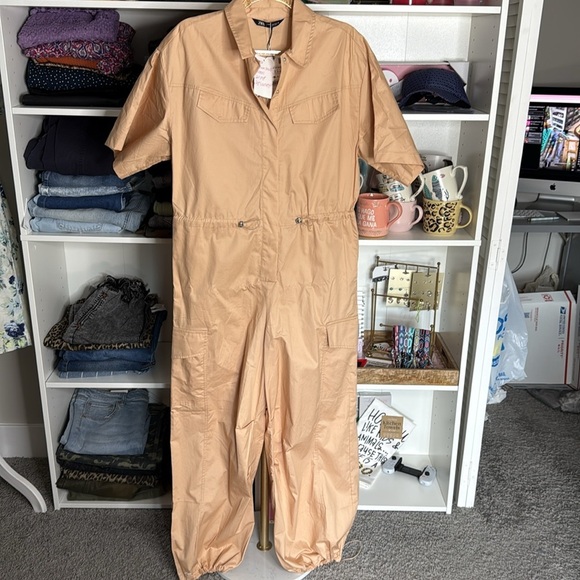 NWT Zara Bargandine Jumpsuit Medium - Picture 2 of 7